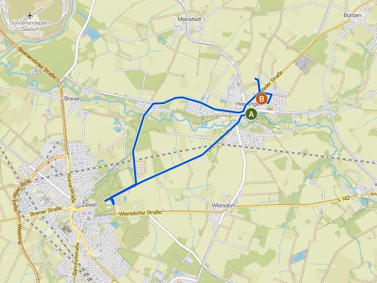 zum Sportplatz Zeven | Fahrradtour | Komoot
